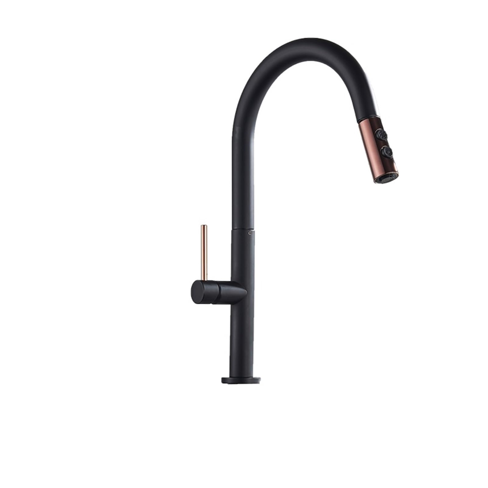 Taps montés noir mat pour une cuisine contemporaine et fonctionnelle au quotidien