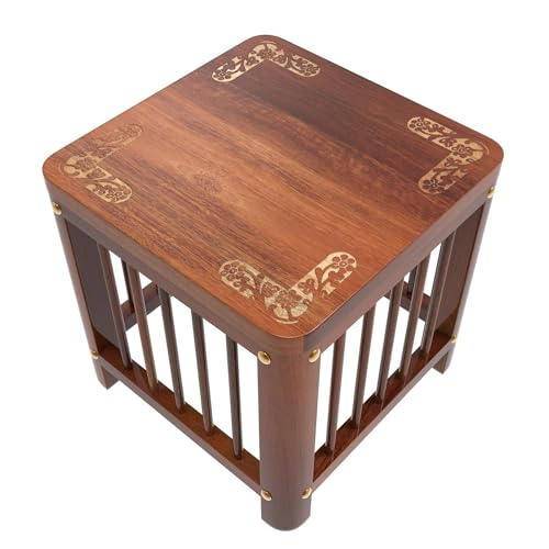 Image of Wooden Stool Table Solid Wood Best Used as Bedside Corner Footrest Foot Step Stool Tea Coffee Plants for Living Room Outdoor Furniture Pre-Assembled