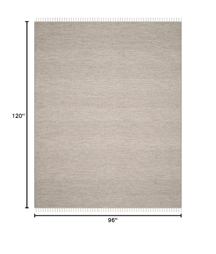 Safavieh Montauk Collection 8' x 10' Ivory & Steel Grey Handmade Rug
