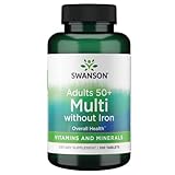 Swanson Geromulti Without Iron (Multivitamin for Seniors) 100 Tabs