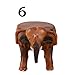Lsmaa Niños Lucky Elephant Taburete Cambio de Sus Zapatos Taburete pequeño Taburete de Madera Taburete Hecho Hquafte Banco de Madera Baidunzi (Color: Marrón, Tamaño: XXL)