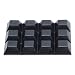 Square Self Adhesive Rubber Pads for Furniture12mmx12mmx6mm 12 in 1