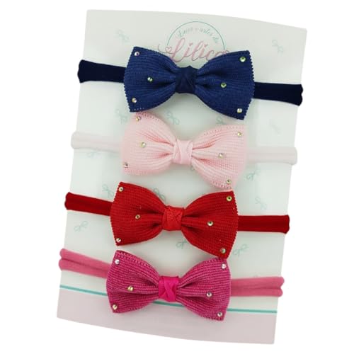 Kit Tiara Faixinha Infantil Bebê Meninas c/4 peças
