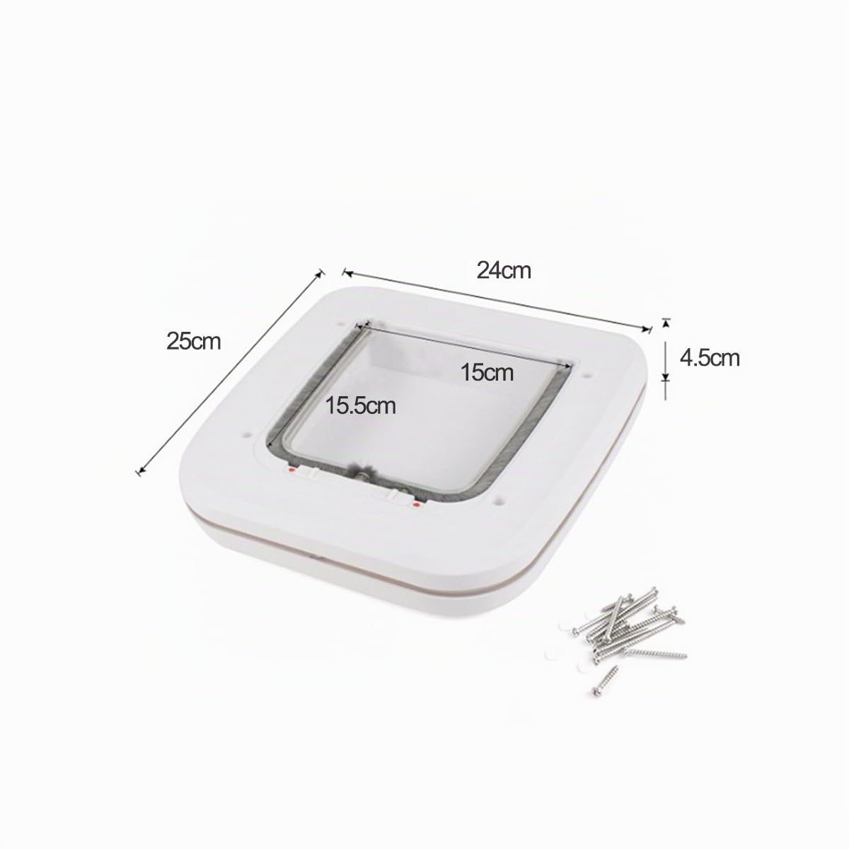 PETCUTE Chatière à Puce Chatière pour Chats de Verrouillage à 4 Positions Chatières pour Petit Animaux Facile à Installer