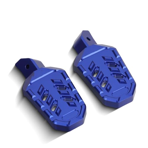 Repose-pieds moto XL750 Transalp bleu avec kit pédales tout-terrain
