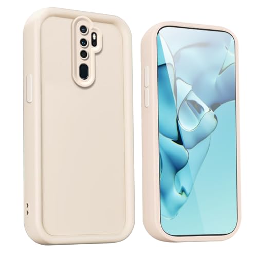 WBWONE Funda para OPPO A9 2020 / A5 2020 - Carcasa Protectora de Silicona Premium con Diseño Elegante y Antigolpes - Blanco