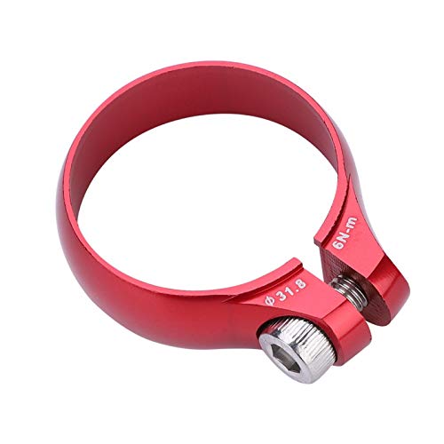 Zacisk sztycy siodełka rowerowego VGEBY1, zacisk sztycy siodełka 27,2 31,8 mm Superlekka blokada sztycy siodełka rowerowego do sztyc siodełka 27,2, część akcesorium siodełka rowerowego (czerwony)