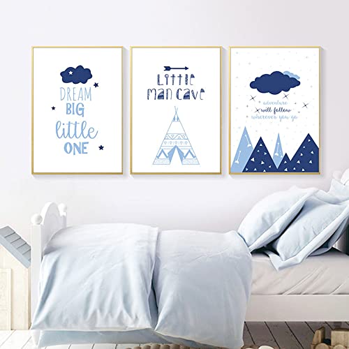 Affiche enfant petit homme cave pour créer un cocon bébé chaleureux