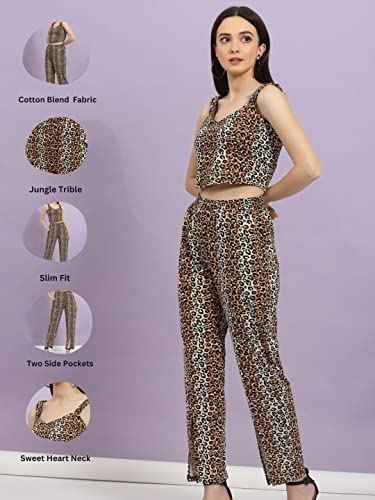 Image of Rigo Printed Waffle Knit Tie & Dye Top and Shorts Co-ord Set for Women | Half Sleeves & Sleeveless Co-ords Set for Women | Stylish Dresses for Women | Night Wear, Beach Wear, Vacation Wear Outfit
