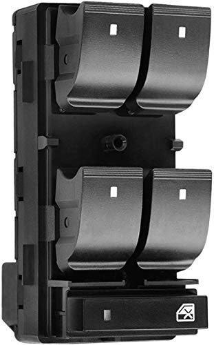 Front Left Driver Side Power Window Master Control Switch Fit For 2007-2013 Chevy Silverado Gmc Sierra 1500 2500Hd 3500Hd Traverse Hhr Buick Enclave Replaces Oe 25789692, 20945129, 25951963, 20945224 #TOP1