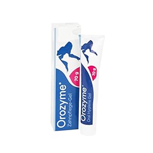 emmi-pet 1 x Orozyme Dental Care Gel for Dogs and Cats with Self-Cleaning Function I Toothpaste for Effective Mouth Hygiene I Dog Toothpaste Against Tartar, Bad Breath & for Optimal Balance