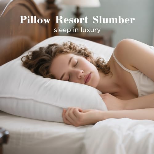 viewstar Bed Pillows Queen Size Set of 2, Hotel Collection, Down Alternative Pillow for Back, Stomach or Side Sleepers, Soft - Image 3