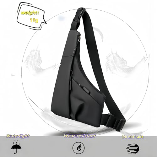Waterproof AntiTheft Sling Bag for Women and Men,Trendy Crossbody Travel Bag for Phones,Nylon Chest Bag4