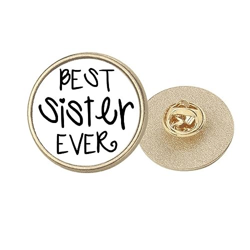 Broche ronde Faly Love métal doré bijou de mode taille M