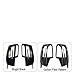 LDGSUPH 2pcs Carbon Fiber Pattern Pattern Rearview Side Mirror Cover Caps Fit for W176 W246 W204 W212 W221 C117 X204 X156(Carbon F-2-Horns)