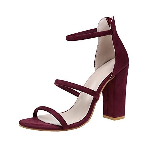 Sandales à Talons Coloré Rouge Cover