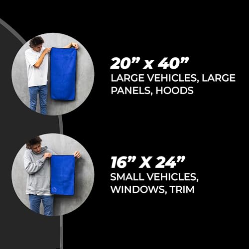 The Rag Company Dry Me A River Car Drying Towel, 16x24 in, 3-Pack by The Rag Company - Used condition - Image 2