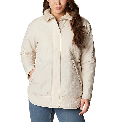 Columbia Women's Birchwood Quilted Jacket in Dark Stone – Perfect Blend of Style and Comfort for Chilly Days