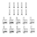 KOZOREN 10 Set Metal Zipper Latch Slider Retainer Insertion Pin Easy for Zipper Repair Kit,#5 (Nickel Free White(Style-B))