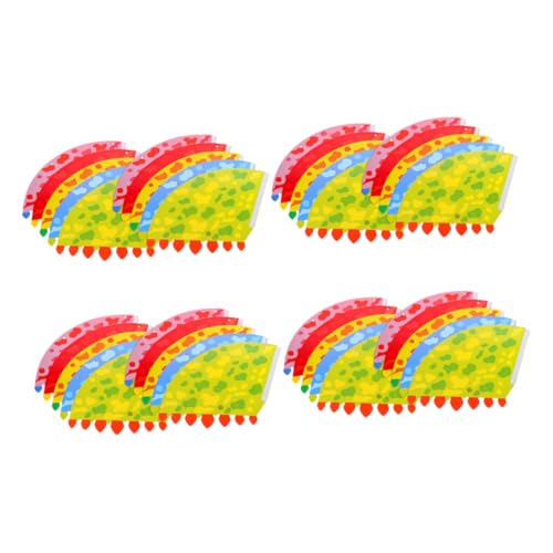 TOPBATHY 40 Pezzi Cappellini Compleanno per Tema da Copricapi Colorati per Feste Compleanno e Giochi Creativi Regolabili e Confortevoli per