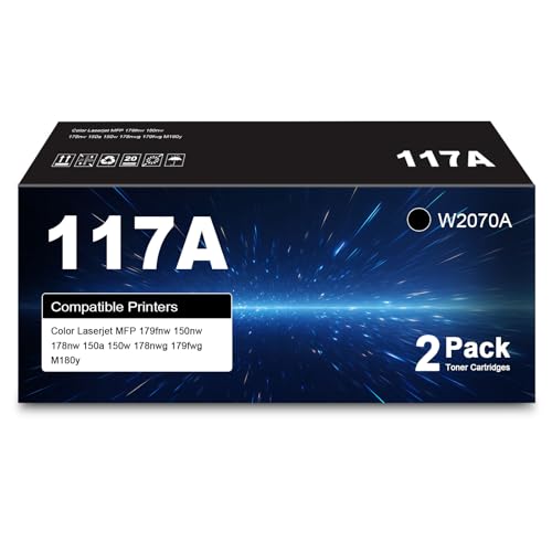 Toner 117A HP compatible avec puce, idéal pour organiser le télétravail et l'impression à la maison