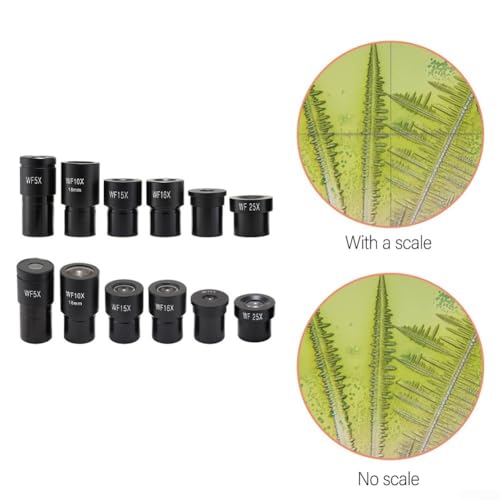 1 x Weitfeldmikroskop-Okular für biologisches Mikroskop, Weitwinkel-Okular 23,2 mm, 5–25 x Blende, Okular für Labor (WF20X)