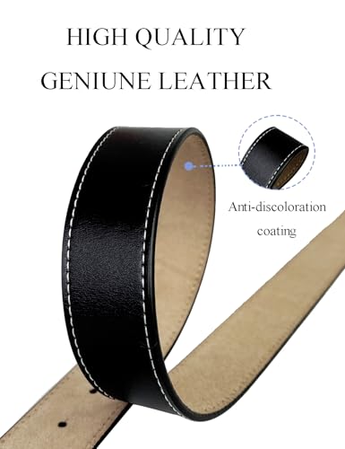 TOPACC Genuine Leather Western Belts for Women Men Cowboy Cowgirl Country Belt for Jeans Pants2