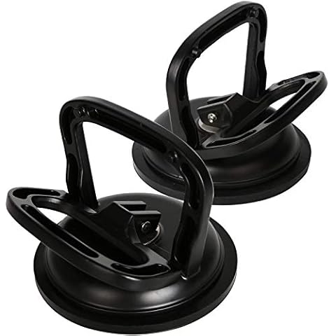 Kaisiking 2 Pack Aluminum Glass Suction Cup Puller Lifter Floor Gap Fixer Floor Tile Suction Cup for Lifting Moving Glass, Tiles, Mirror, Granite, Fix Gap Laminate Floors Cover
