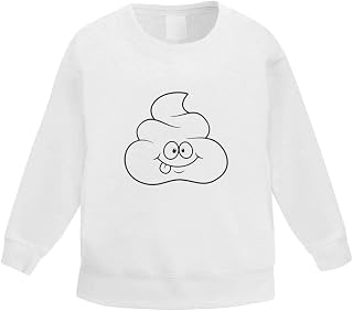 Azeeda 'Happy Poo' Kid's Sweatshirt/Jumper (3-4 Years) (KW00069067)