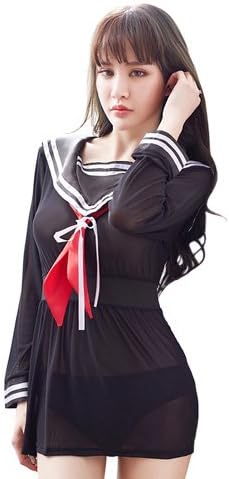 Amazon Co Jp Vivid Style セクシーコスプレ 過激 セーラー服 ストレッチメッシュ ワンピースタイプ レディース 5 ホビー