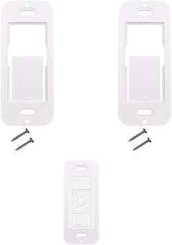 Wall Mount Brackets for Lutron Caseta Pico Remote, White, Two Piece