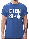 Geburtstag - Ich Bin 29 + - XL - Royalblau - Tshirt 30 Geburtstag männer - L190 - Tshirt Herren und Männer T-Shirts