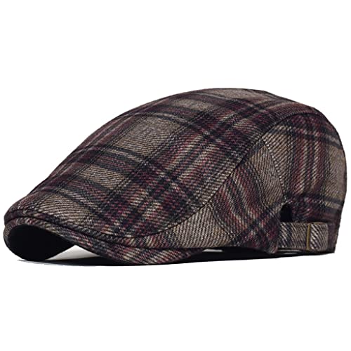 Casquette de journal chaude hiver réglable pour style vintage quotidien