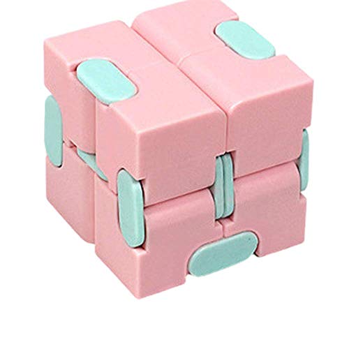 cheap8uk Infinity Cube Fidget Toy Cube adapté au soulagement du Stress, Fidget Finger Toy Anti Anxiety, Killing Time Fidget Toys Infinite Cube adapté au Personnel de Bureau Adultes Enfants Cover