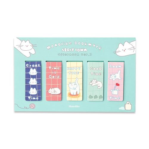 Monolike Magnetic Bookmarks Storytown Afternoon Ver.2, Set of 5