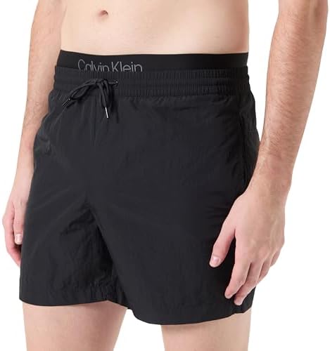 Calvin Klein Men’s Medium Double Waistband Swim Shorts