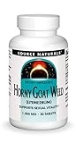 Source Naturals Horny Goat Weed 1000mg, Supports Sexual Vitality, 30 Tablets
