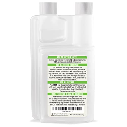 Descaling Solution - Coffee Machine Cleaner - Up To 8 Uses - Universal For Keurig, Ninja, Nespresso, Gagia, Mr Coffee, Braun, Hampton, And All Drip, Espresso Machines And Coffee Makers, Coffee Pots, Kettles, Presses, Urns #TOP1
