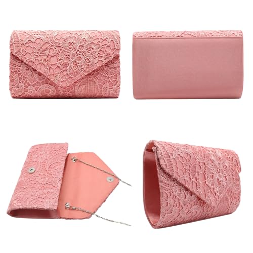Image of 2026 Lace Embroidered Clutch Dressy Purse Envelope Evening Bag