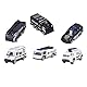 SUPYINI SWAT Auto Set, Legierung Metal Bildungsspielzeug Sterben Casting Vehicles Model Set für Kinderjungen, Geeignet für Familienzeiten, Ideale, SWAT -Auto -Set