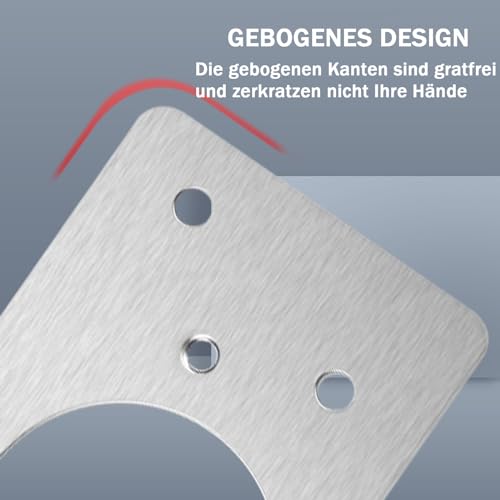 Avtytsda 14 Pcs Hinges Repair Plate, Stainless Steel Hinges Repair Brackets Kit - Image 4