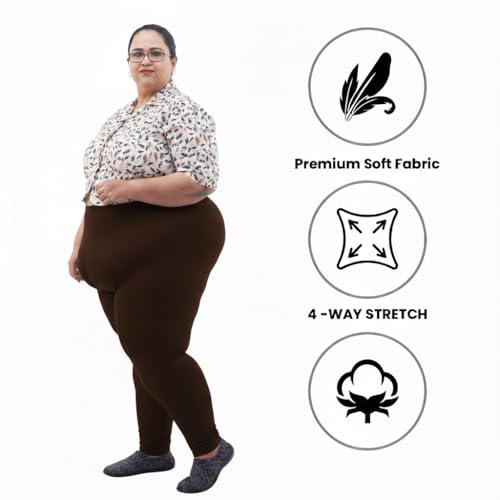 Image of BIGTEES Cotton Leggings for Women Full Length | Stretchable, Soft & Comfortable Pants for Women