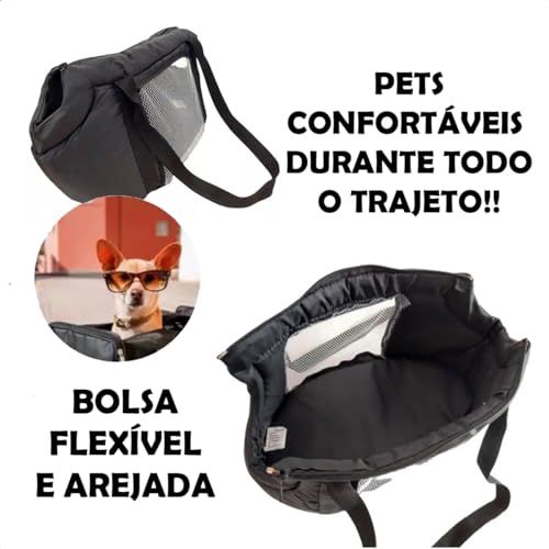 Bolsa Para Transporte De Animais 40cm Pets Cães E Gatos Acolchoado De Pequeno Porte Até 6-7 Kg Coelh