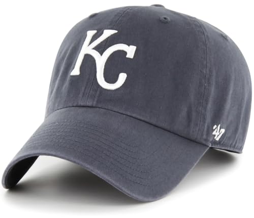 '47 MLB Vintage Navy Clean Up Adjustable Baseball Dad Hat Cap, Adult One Size