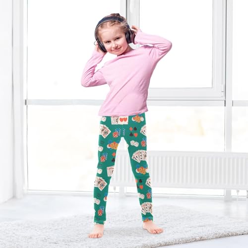 Girls Leggings Poker Night Set Toddler Girls Clothes Leggings for Girls Toddler Girls Leggings 3-4T4
