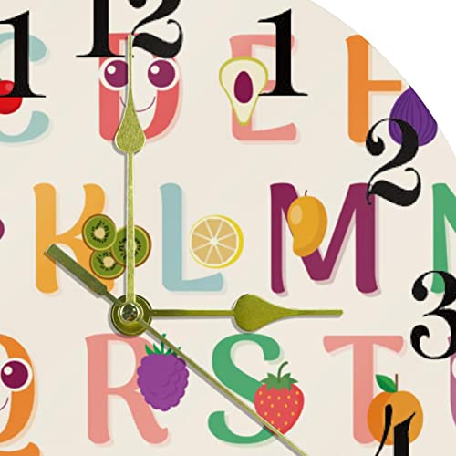 Horloge murale silencieuse en forme de fruit pour une concentration optimale - 3