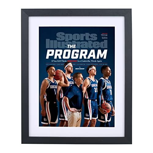 Mxtallup 10.5x12.5 Magazine Frame for the Wall,Displays Magazines Measuring 10 1/2 by 12 1/2 inches with White Mat (Measure Your Magazine)(Z105125W)