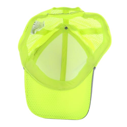 Casquette de baseball de sécurité jaune protégeant du soleil et des UV