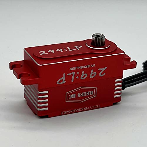 Reefs Rc 299Lp Low Profile Digital Metal Gear Waterproof Programmable Servo Red Sehreefs130 Servos #TOP2