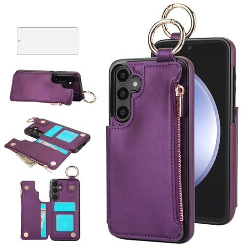 Coque Samsung S23 FE 5G avec protection RFID et béquille anneau intégrée